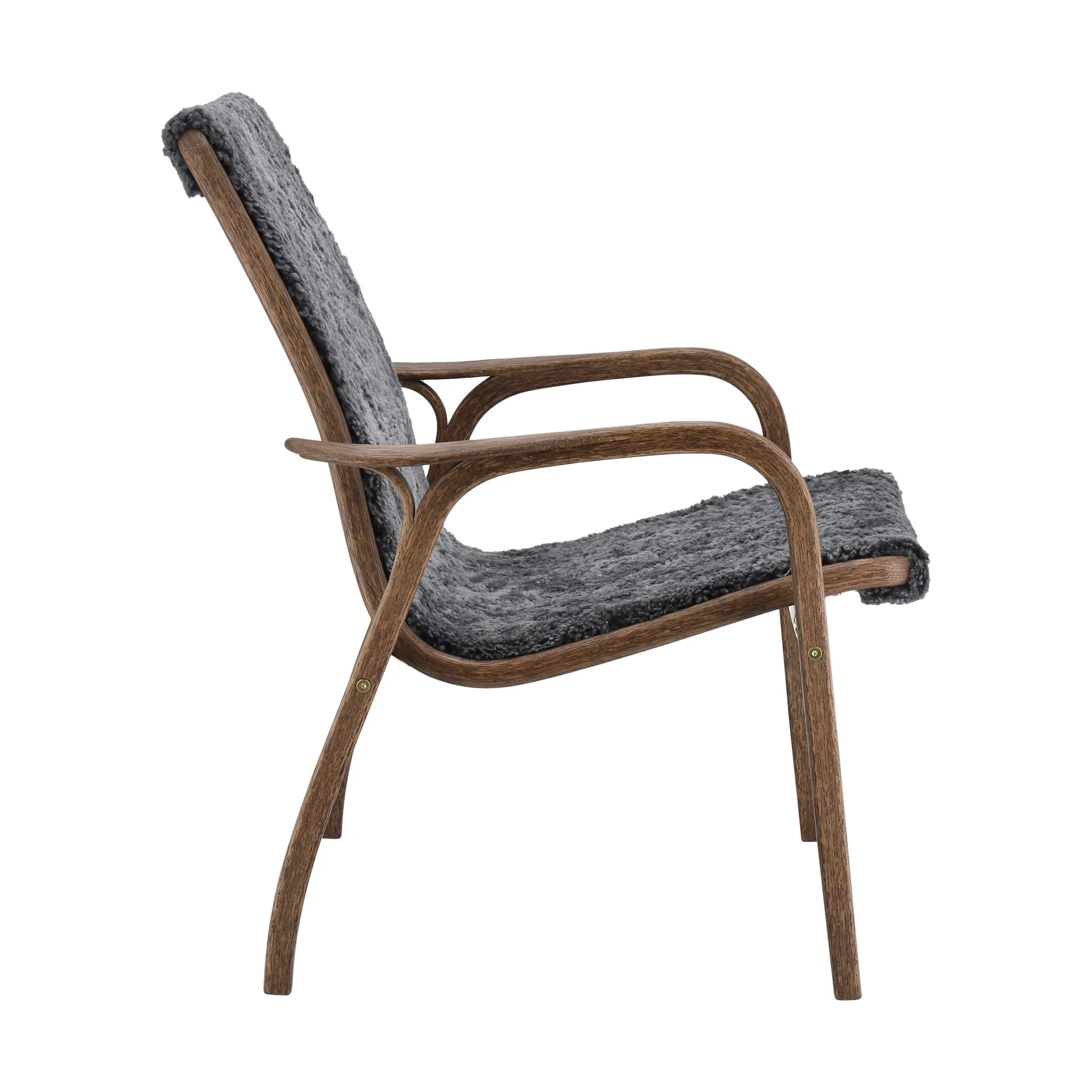 Laminett fåtölj ek/fårskinn Special Edition, Rubio Monocoat Chocolate-Charcoal Swedese