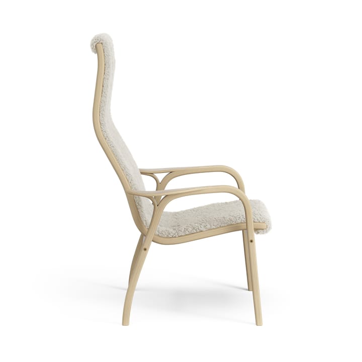 Lamini barnfåtölj lackad ek/fårskinn, Moonlight (beige) Swedese