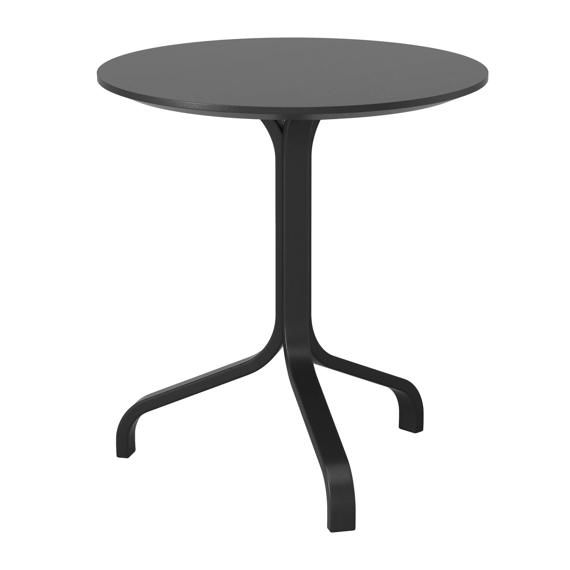 Lamino bord Ø46x49 cm, Bok svartbetsad Swedese