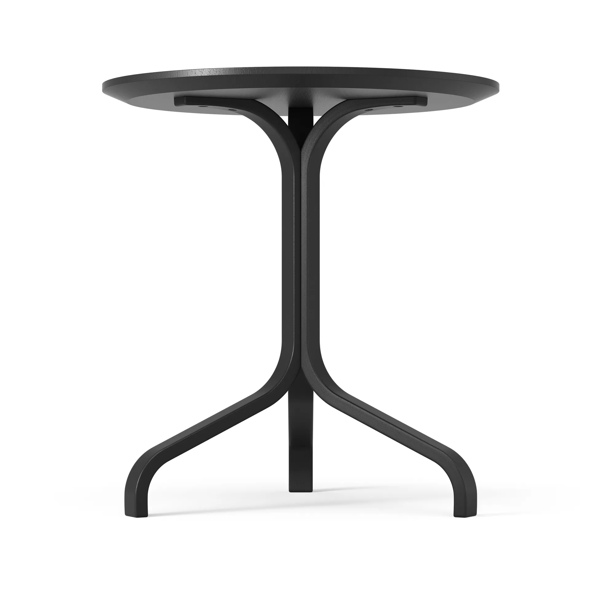 Lamino bord Ø46x49 cm, Bok svartbetsad Swedese