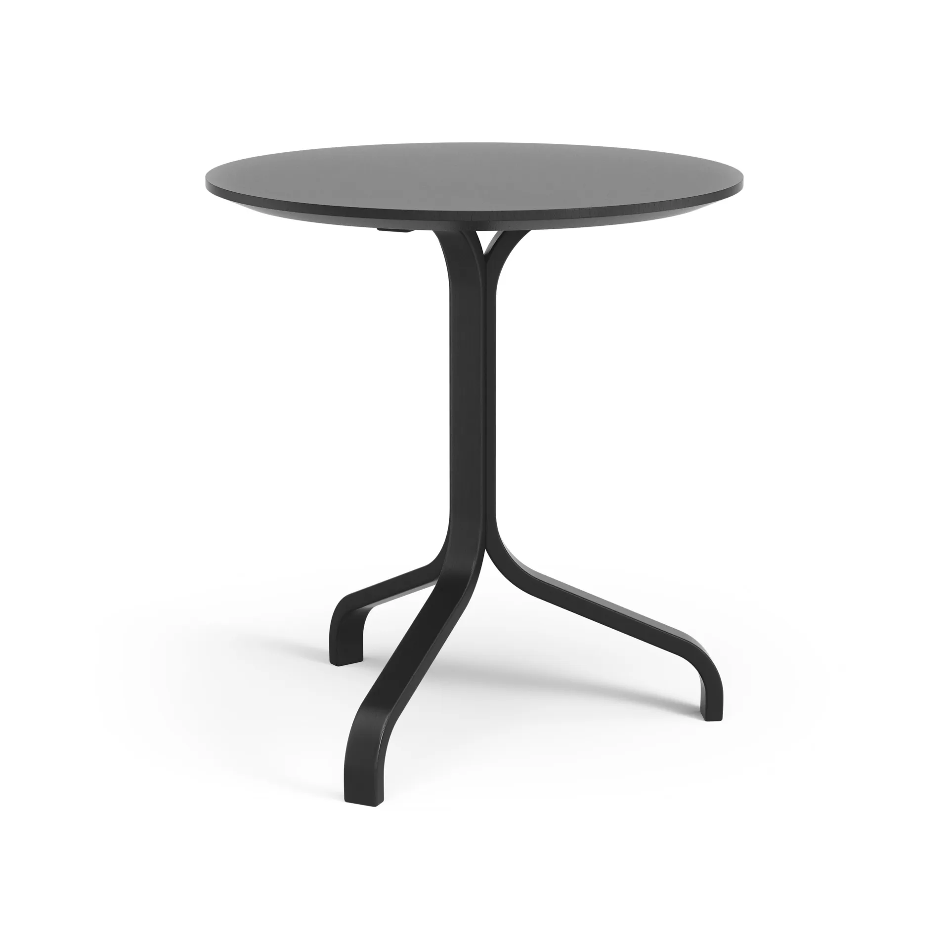 Lamino bord Ø46x49 cm, Bok svartbetsad Swedese