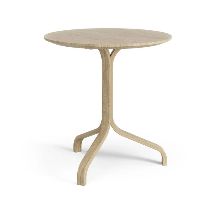 Lamino bord Ø46x49 cm - Lackad ek - Swedese
