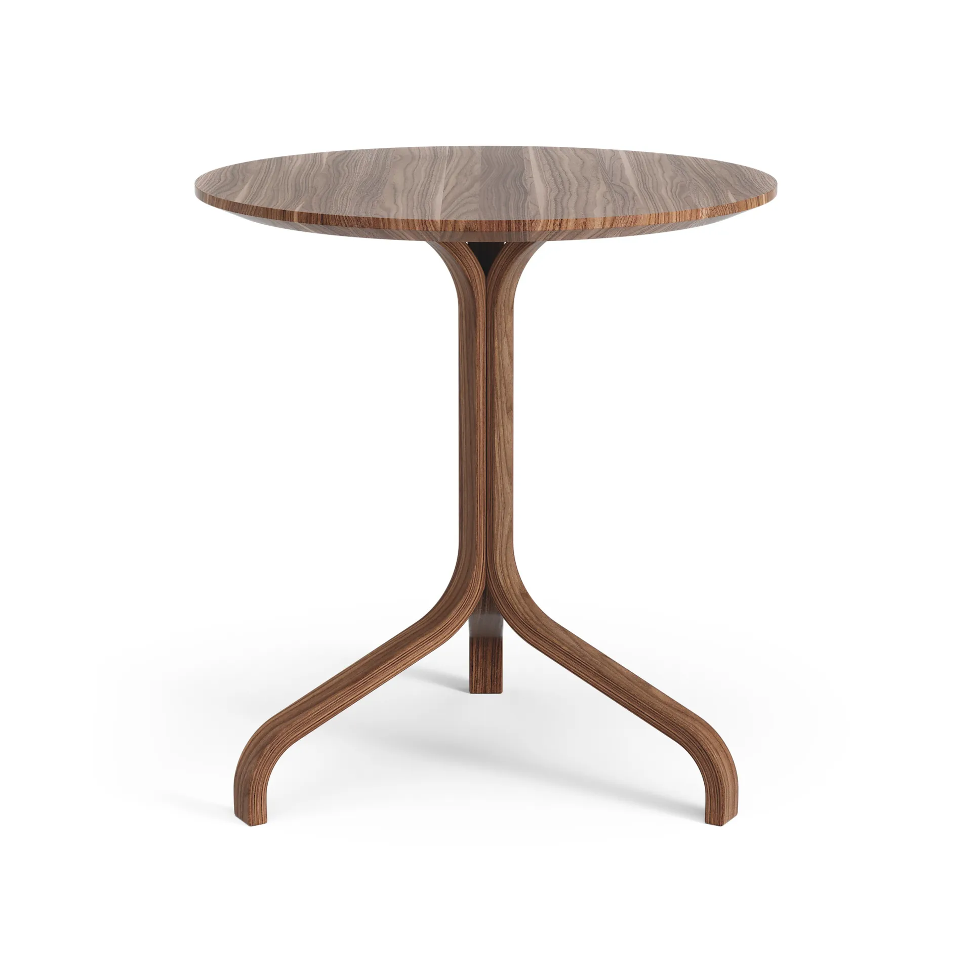 Lamino bord Ø46x49 cm, Valnöt oljad Swedese
