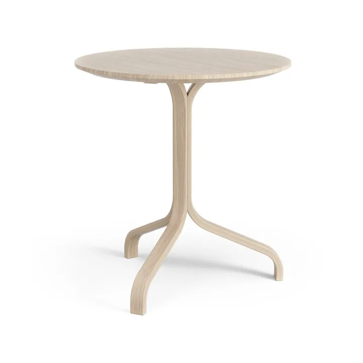Lamino bord Ø46x49 cm - Vitpigmenterad ek - Swedese