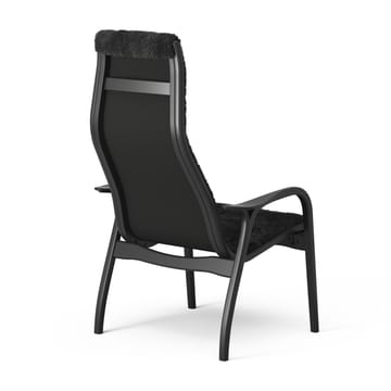 Lamino fåtölj Black Edition - Svart fårskinn-svartbetsad bok - Swedese