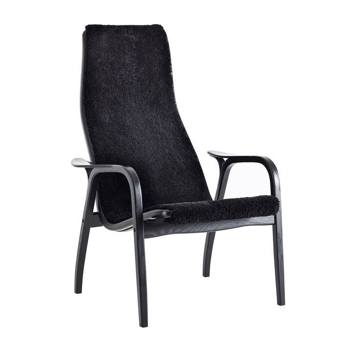 Lamino Fåtölj - Fårskinn black-svartbetsad bok - Swedese