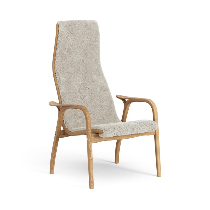 Lamino fåtölj oljad ek/fårskinn, Moonlight (beige) Swedese