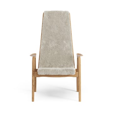 Lamino fåtölj oljad ek/fårskinn - Moonlight (beige) - Swedese