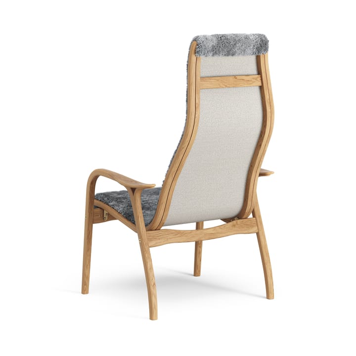 Lamino fåtölj oljad ek/fårskinn, Scandinavian Grey (grå) Swedese