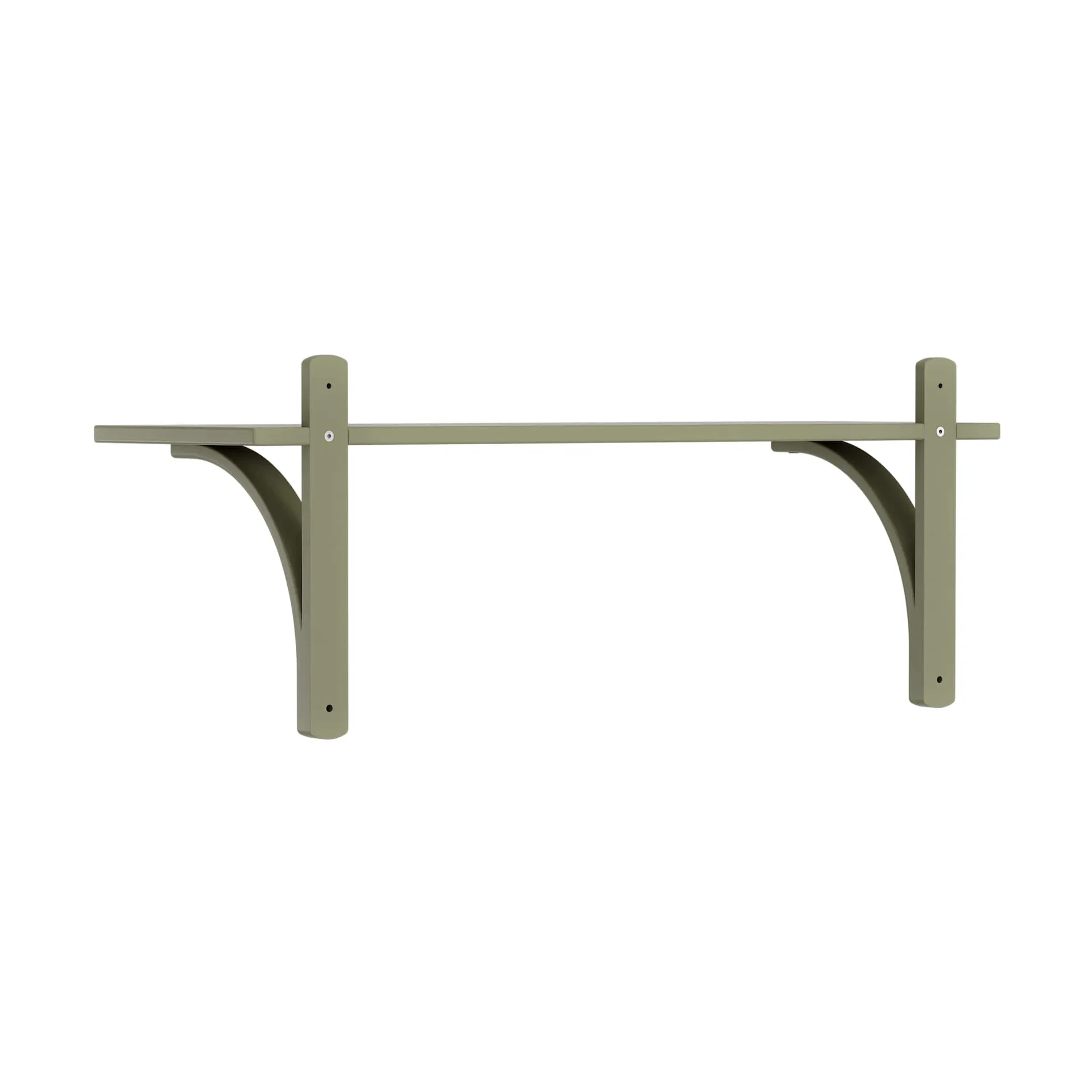 Levi hylla 1 hyllplan, Moss green-aluminium, 90 cm Swedese