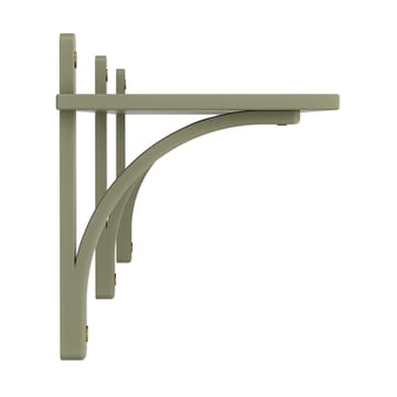 Levi hylla 1 hyllplan - Moss green-mässing, 180 cm - Swedese