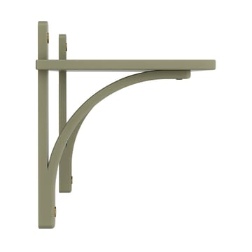 Levi hylla 1 hyllplan - Moss green-mässing, 90 cm - Swedese