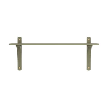Levi hylla 1 hyllplan - Moss green-mässing, 90 cm - Swedese