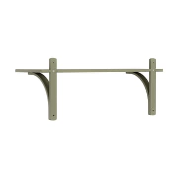 Levi hylla 1 hyllplan - Moss green-mässing, 90 cm - Swedese