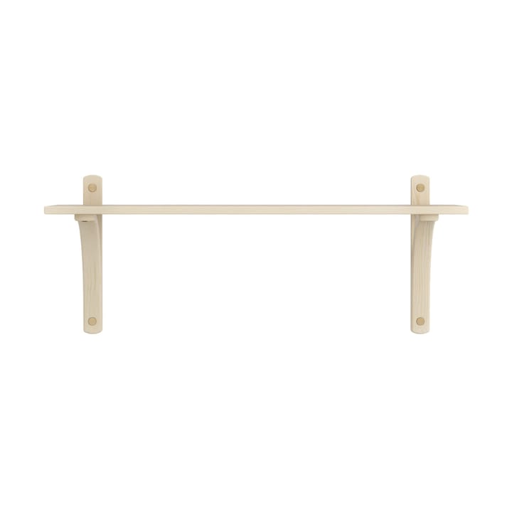 Levi hylla 1 hyllplan, Naturlackerad ask-aluminium, 90 cm Swedese