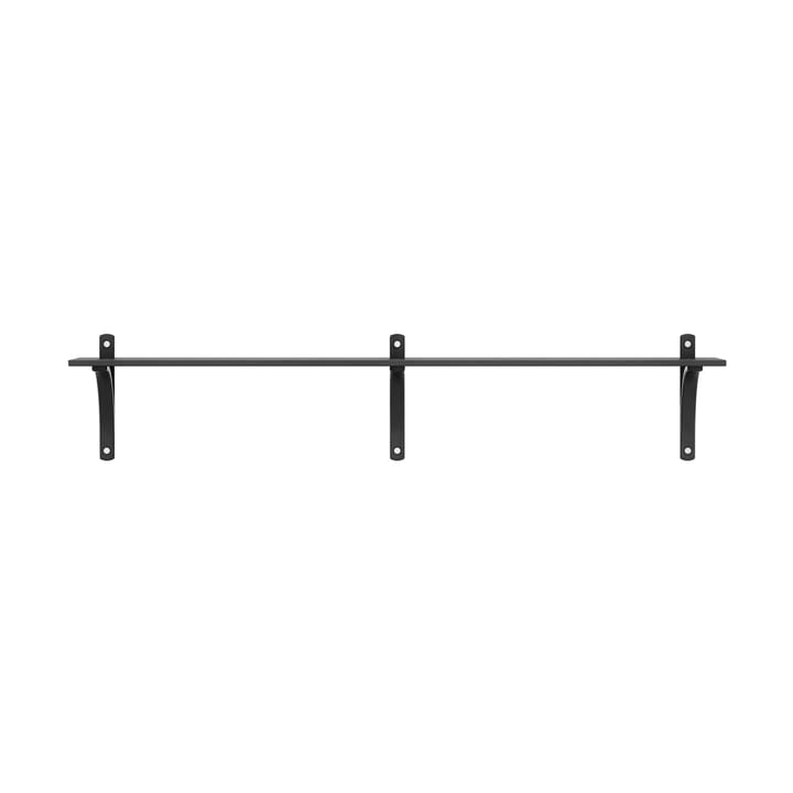Levi hylla 1 hyllplan, Svartlaserad ask-aluminium, 180 cm Swedese