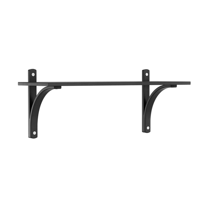 Levi hylla 1 hyllplan - Svartlaserad ask-aluminium, 90 cm - Swedese