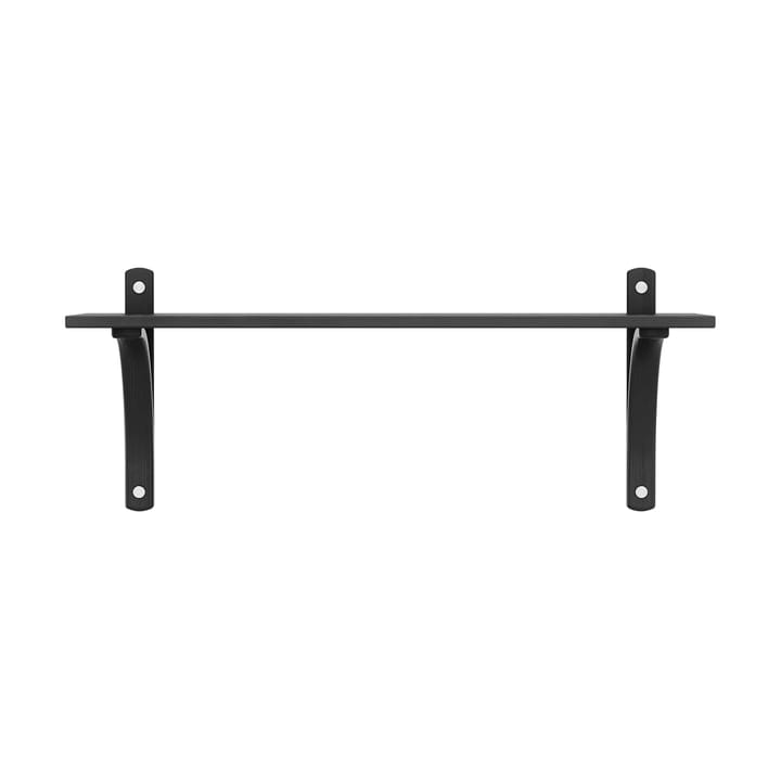 Levi hylla 1 hyllplan, Svartlaserad ask-aluminium, 90 cm Swedese