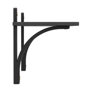 Levi hylla 1 hyllplan - Svartlaserad ask-mässing, 90 cm - Swedese