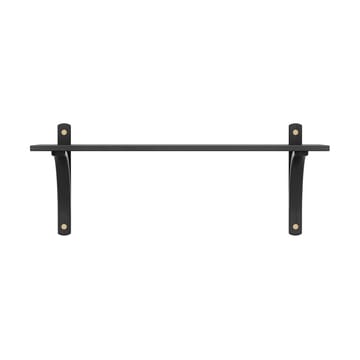 Levi hylla 1 hyllplan - Svartlaserad ask-mässing, 90 cm - Swedese