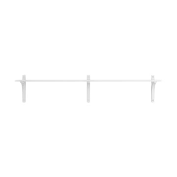 Levi hylla 1 hyllplan - Vitlaserad ask-aluminium, 180 cm - Swedese