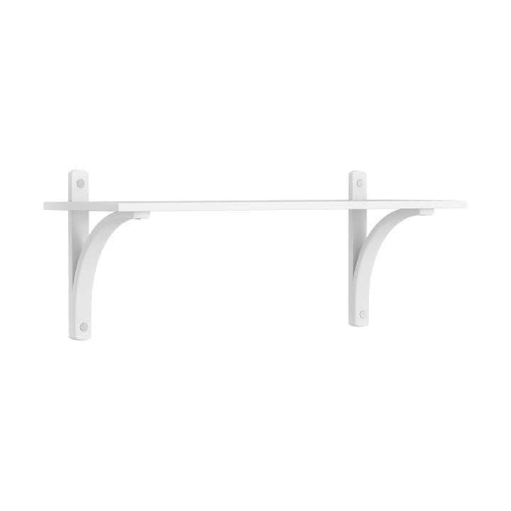 Levi hylla 1 hyllplan - Vitlaserad ask-aluminium, 90 cm - Swedese