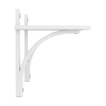 Levi hylla 1 hyllplan - Vitlaserad ask-mässing, 90 cm - Swedese