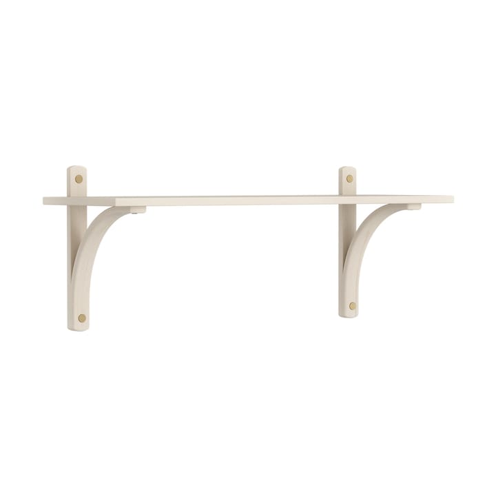 Levi hylla 1 hyllplan - Vitpigmenterad ask-mässing, 90 cm - Swedese