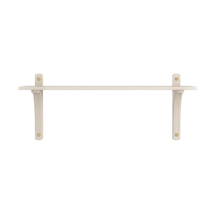 Levi hylla 1 hyllplan, Vitpigmenterad ask-mässing, 90 cm Swedese