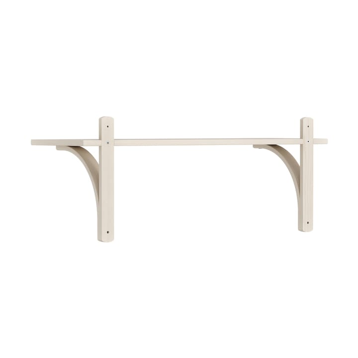 Levi hylla 1 hyllplan, Vitpigmenterad ask-mässing, 90 cm Swedese