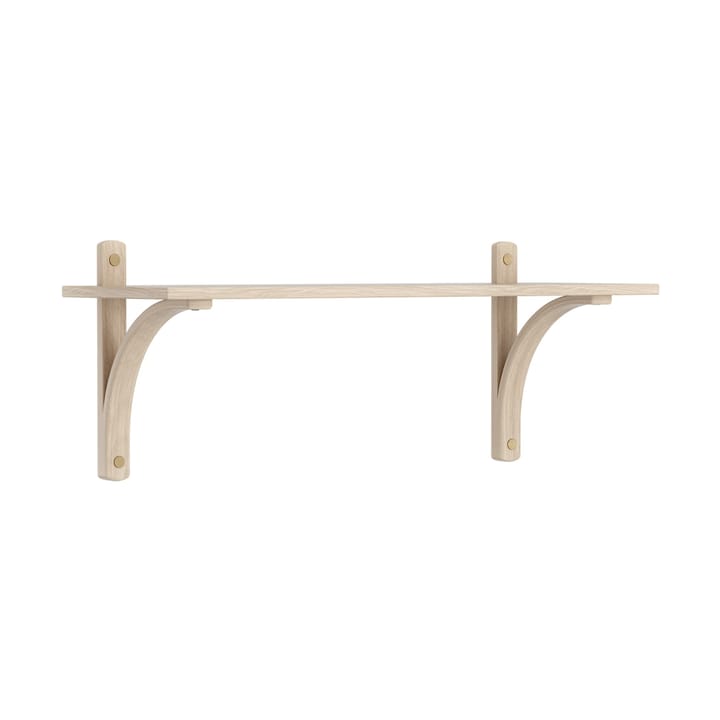 Levi hylla 1 hyllplan - Vitpigmenterad ek-mässing, 90 cm - Swedese