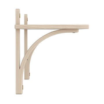 Levi hylla 1 hyllplan - Vitpigmenterad ek-mässing, 90 cm - Swedese