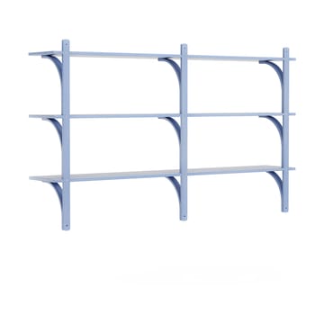 Levi hylla 3 hyllplan - ILKE Blue-aluminium, 180 cm - Swedese