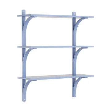Levi hylla 3 hyllplan - ILKE Blue-aluminium, 90 cm - Swedese