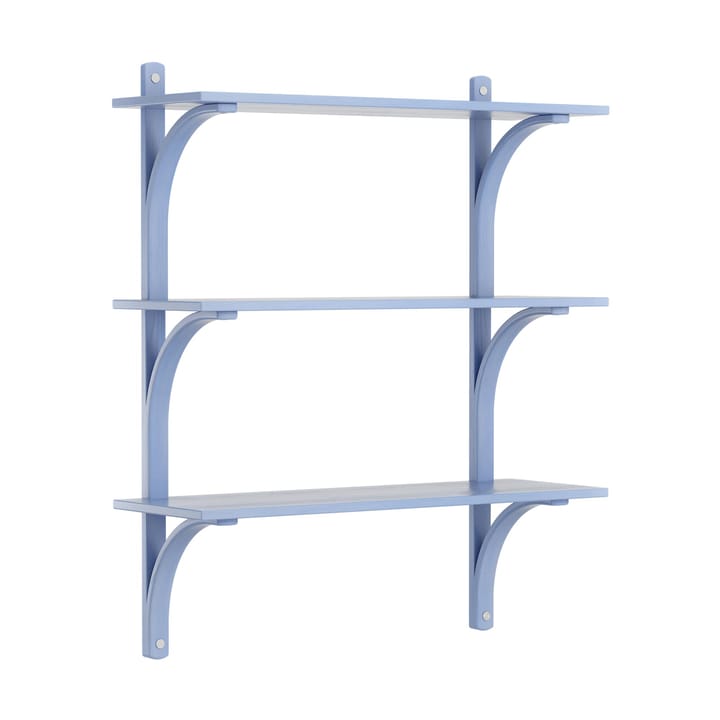 Levi hylla 3 hyllplan - ILKE Blue-aluminium, 90 cm - Swedese