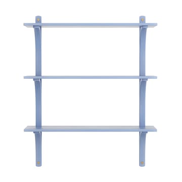 Levi hylla 3 hyllplan - ILKE Blue-mässing, 90 cm - Swedese