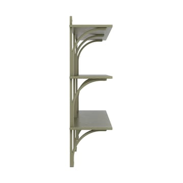 Levi hylla 3 hyllplan - Moss green-aluminium, 180 cm - Swedese