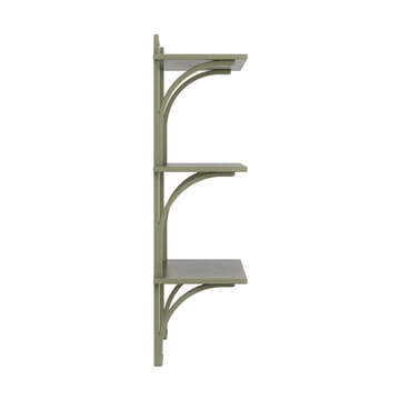 Levi hylla 3 hyllplan - Moss green-aluminium, 90 cm - Swedese