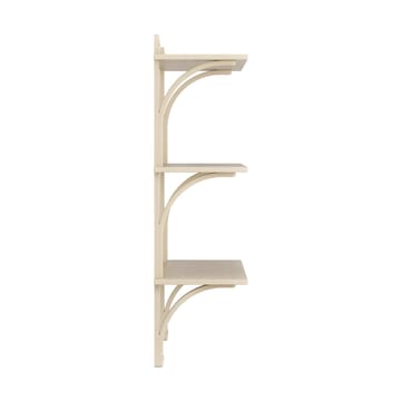 Levi hylla 3 hyllplan - Naturlackerad ask-aluminium, 90 cm - Swedese