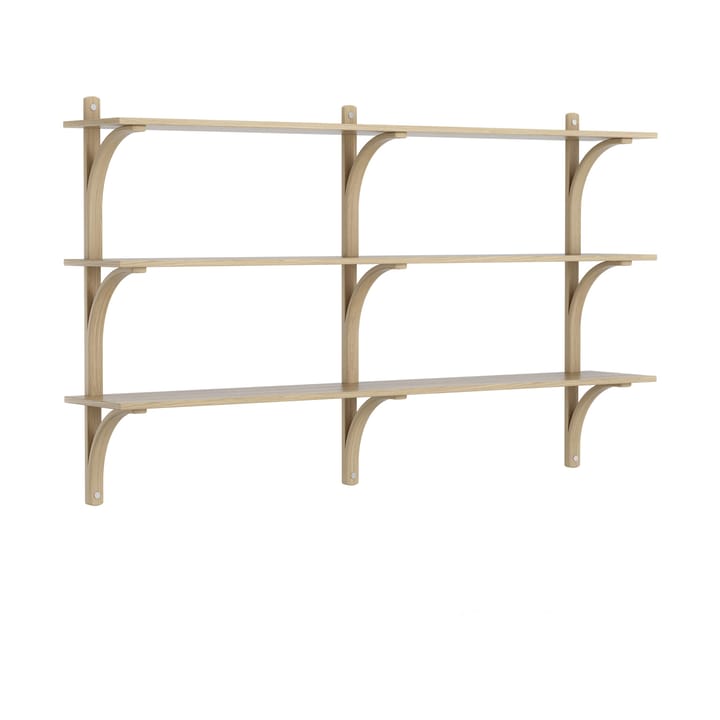 Levi hylla 3 hyllplan - Naturlackerad ek-aluminium, 180 cm - Swedese