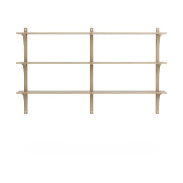 Levi hylla 3 hyllplan - Naturlackerad ek-aluminium, 180 cm - Swedese