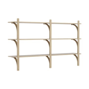 Levi hylla 3 hyllplan - Naturlackerad ek-aluminium, 180 cm - Swedese