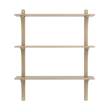Levi hylla 3 hyllplan - Naturlackerad ek-aluminium, 90 cm - Swedese