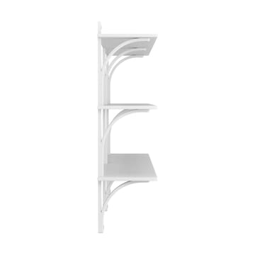 Levi hylla 3 hyllplan - Vitlaserad ask-aluminium, 180 cm - Swedese