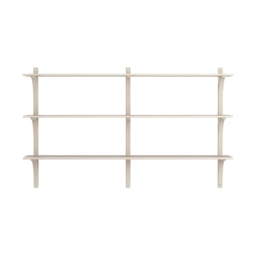Levi hylla 3 hyllplan - Vitpigmenterad ask-aluminium, 180 cm - Swedese