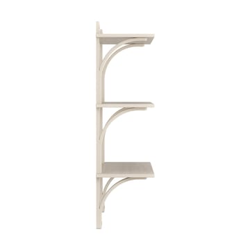 Levi hylla 3 hyllplan - Vitpigmenterad ask-aluminium, 90 cm - Swedese