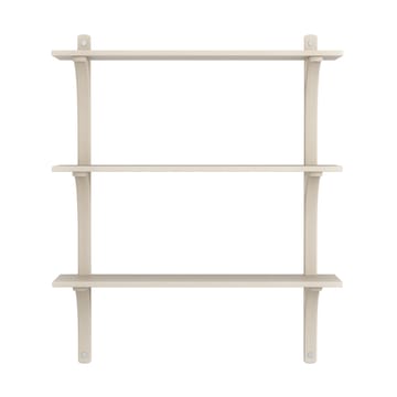 Levi hylla 3 hyllplan - Vitpigmenterad ask-aluminium, 90 cm - Swedese