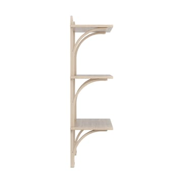 Levi hylla 3 hyllplan - Vitpigmenterad ek-aluminium, 90 cm - Swedese