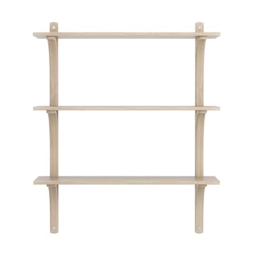 Levi hylla 3 hyllplan - Vitpigmenterad ek-aluminium, 90 cm - Swedese