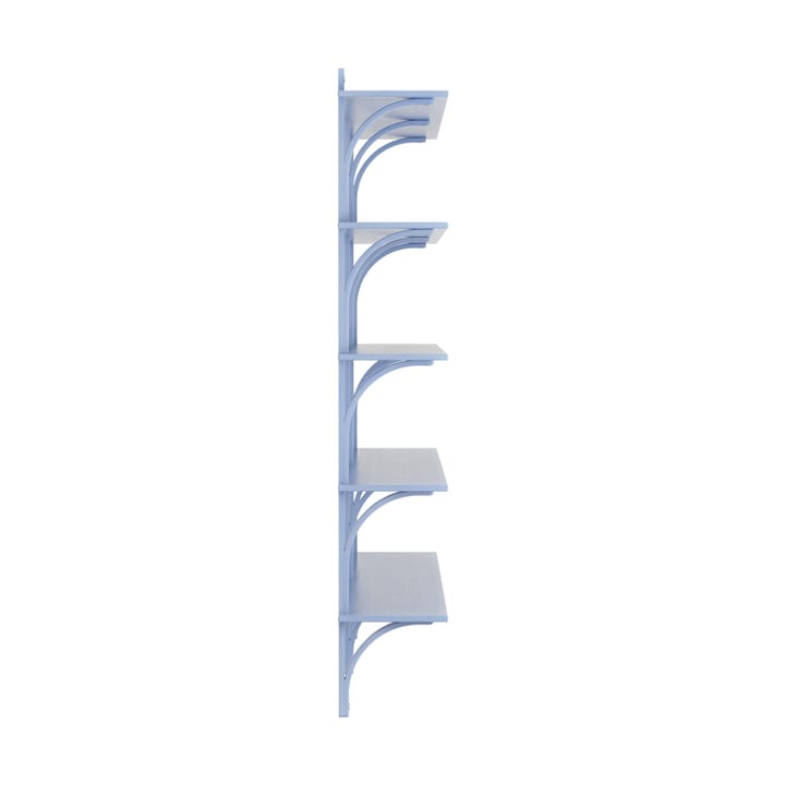 Levi hylla 5 hyllplan, ILKE Blue-aluminium, 180 cm Swedese